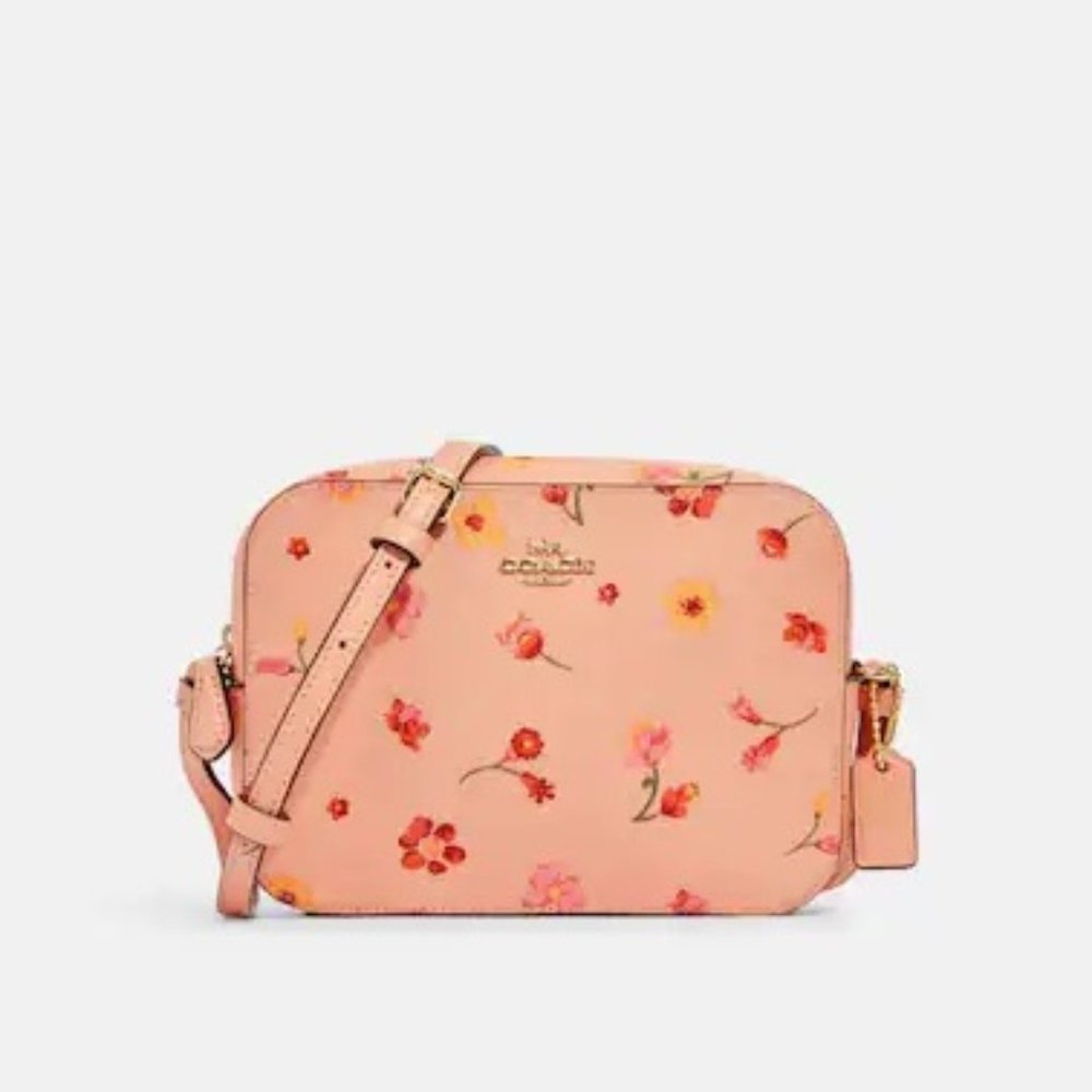 Coach c8699 Mini Camera Bag With Mystical Floral Print c8699 Faded Blush Multi